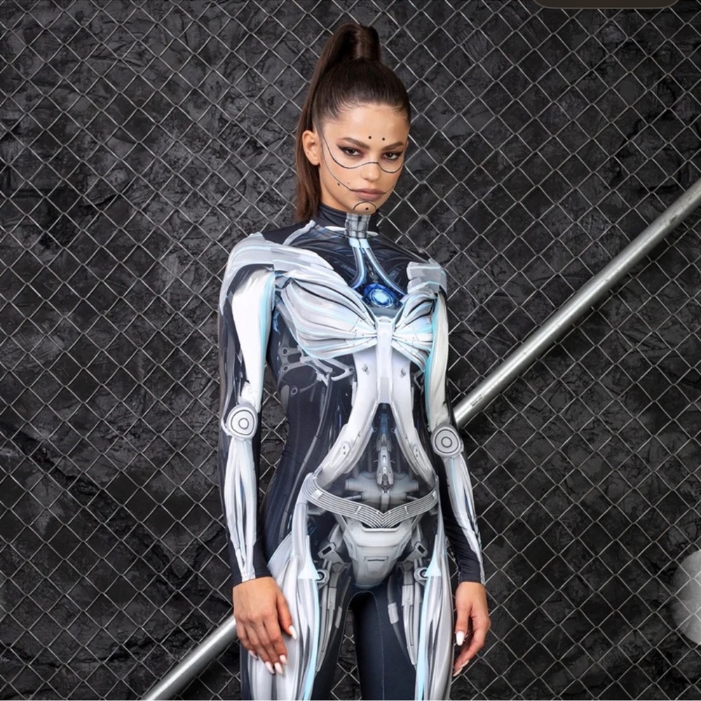Badinka Futuristic Cyborg Machina Bodysuit